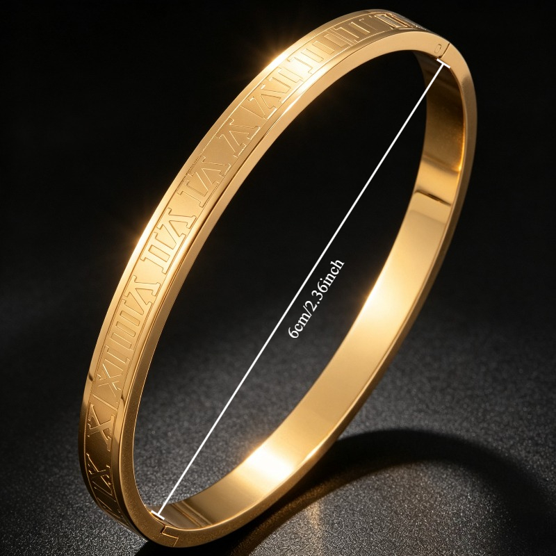 3pc Men's Stackable Bangles Set, Non-Tarnish Stainless Steel